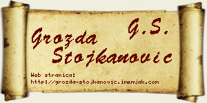 Grozda Stojkanović vizit kartica